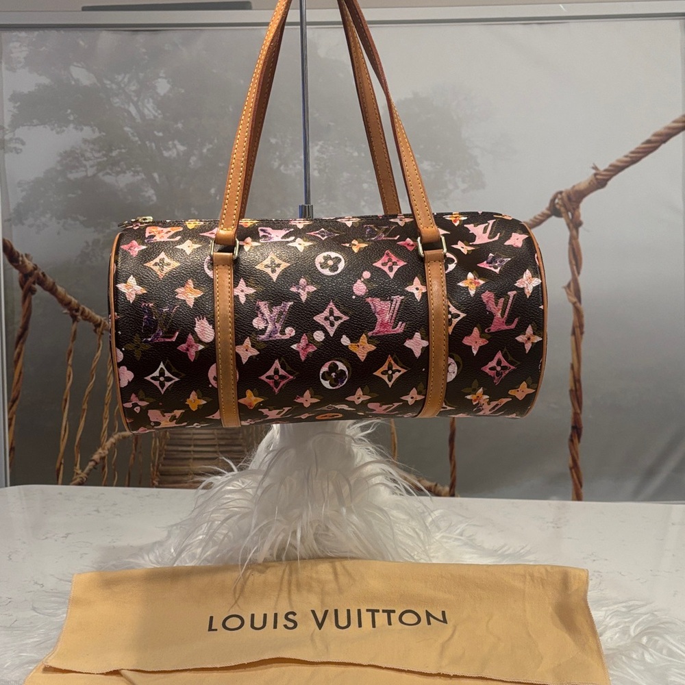 Louis Vuitton X Richard Prince Monogram Watercolor Papillon 30
